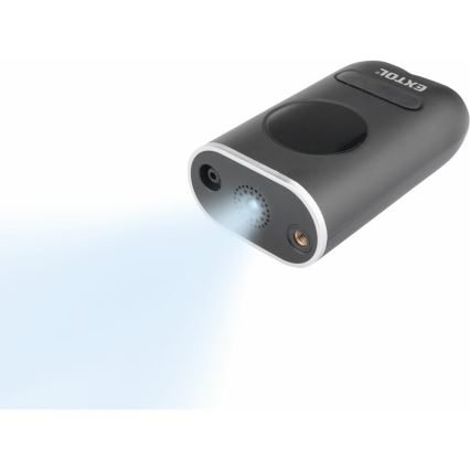 Extol Premium - Compressor de bolso digital 4000 mAh 7,4V preto