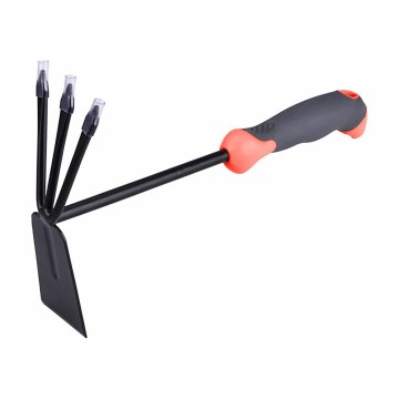 Extol Premium - Enxada de jardim com cultivador de três dentes 31 cm