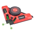 Extol Premium - Esquadro a laser 90° com módulo de ventosa eléctrico 5V/1000 mAh