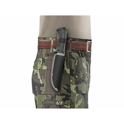 Extol Premium - Faca de caça preto/aço inoxidável 14,5 cm