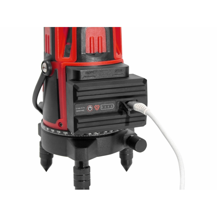 Extol Premium - Laser de linhas cruzadas autonivelante, 5 V / 5200 mAh, IP54