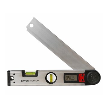Extol Premium - Nível de bolha de ar com transferidor digital 1xCR2032 305 mm
