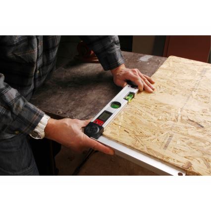 Extol Premium - Nível de bolha de ar com transferidor digital 1xCR2032 305 mm