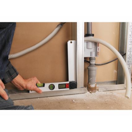 Extol Premium - Nível de bolha de ar com transferidor digital 1xCR2032 305 mm