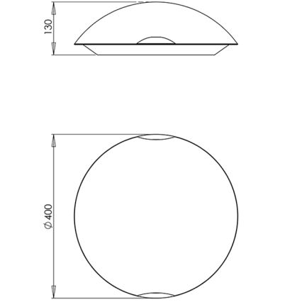 Fabas 3061/65/102 - Luz de teto KENT 2xE27/60W/230V