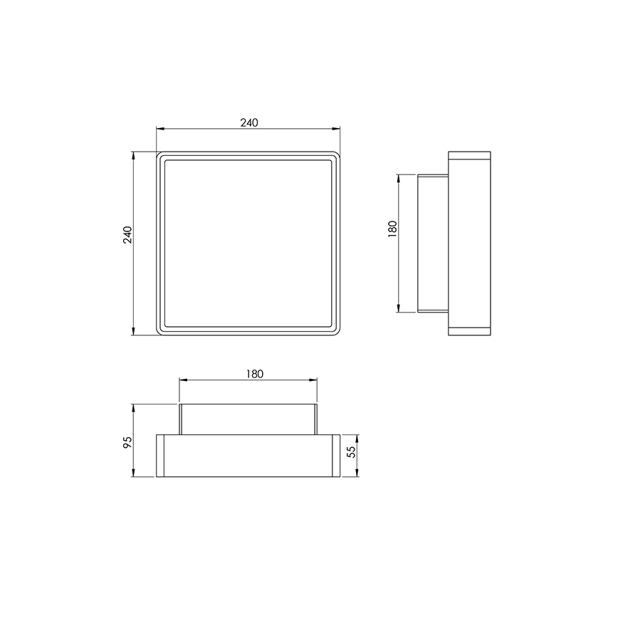 Fabas 3225/61/102 - Luminária técnica com sensor OBAN 1xE27/42W/230V IP65