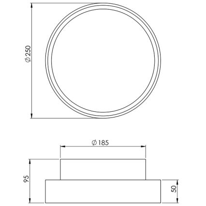 Fabas 3229/61/102 - Luz de trabalho HATTON 1xE27/42W/230V IP65