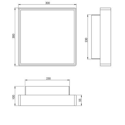 Fabas 3233-65-102 - Luz de trabalho OBAN 2xE27/30W/230V IP65