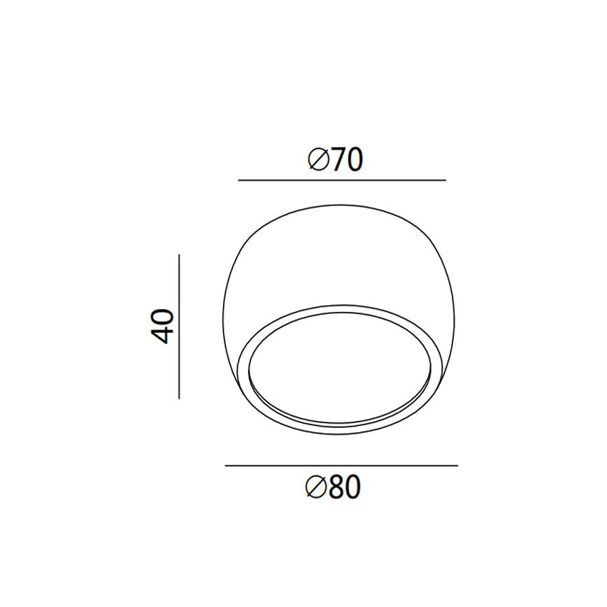 Fabas 3428/71/102 - Foco LED VASTO 1xLED/7W/230V