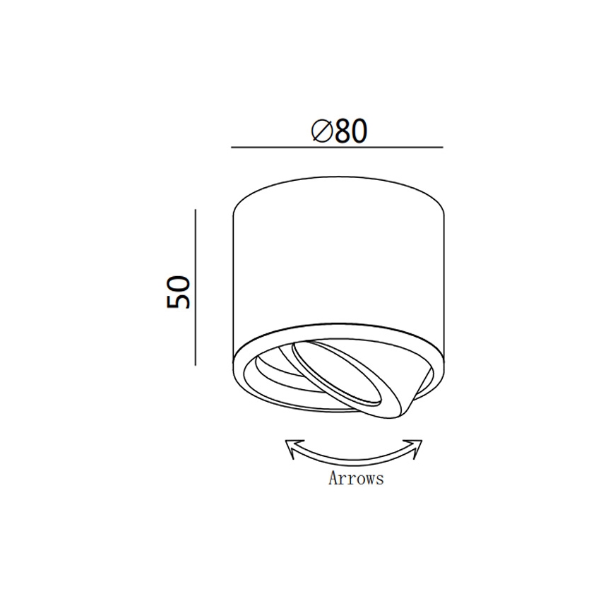 Fabas 3430/71/102 - Foco LED ANZIO 1xLED/6W/230V