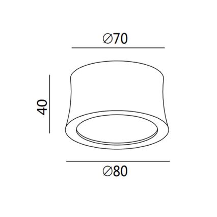 Fabas 3440/71/102 - Foco LED PONZA 1xLED/7W/230V