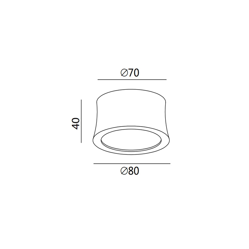 Fabas 3440/71/102 - Foco LED PONZA LED/7W/230V
