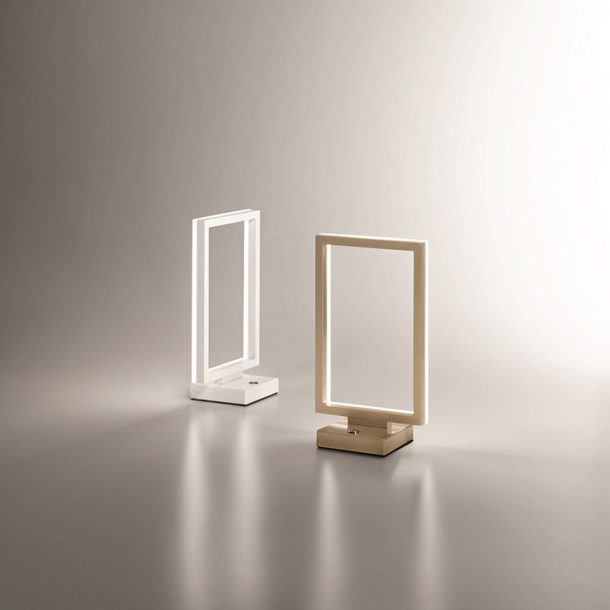 Fabas Luce 3394-30-225 - Candeeiro de mesa LED com regulação BARD LED/15W/230V dourada