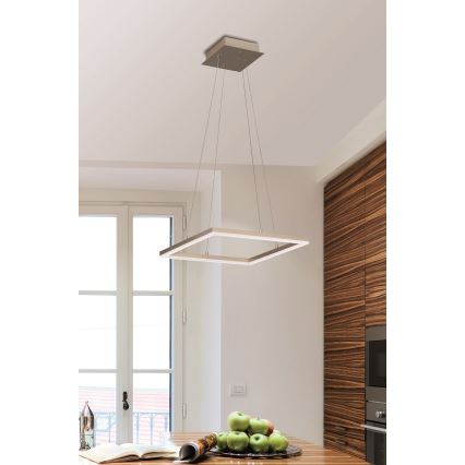 Fabas Luce 3394-40-225 - Candelabro suspenso LED com regulação BARD LED/39W/230V dourada