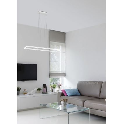 Fabas Luce 3394-43-102 - Candelabro suspenso LED com regulação BARD LED/52W/230V 4000K branco