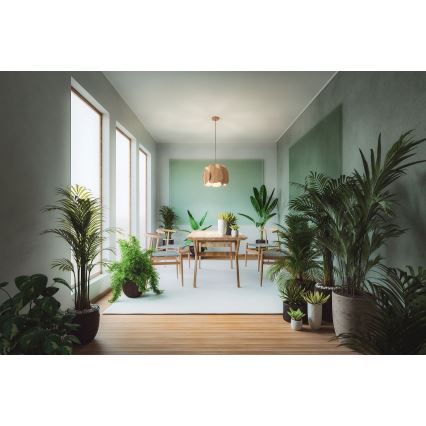 Fabas Luce 3672-40-132 - Candelabro suspenso PEVERO 1xE27/40W/230V madeira