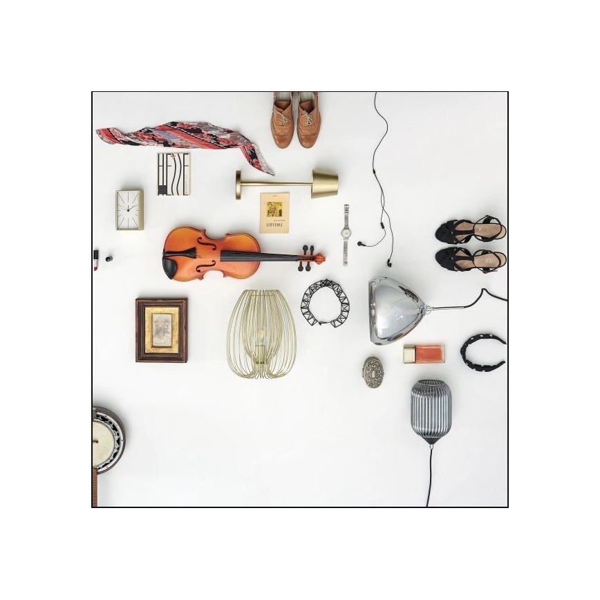 Fabas Luce 3677-34-225 - Candeeiro de mesa CAMP 1xE27/40W/230V dourado