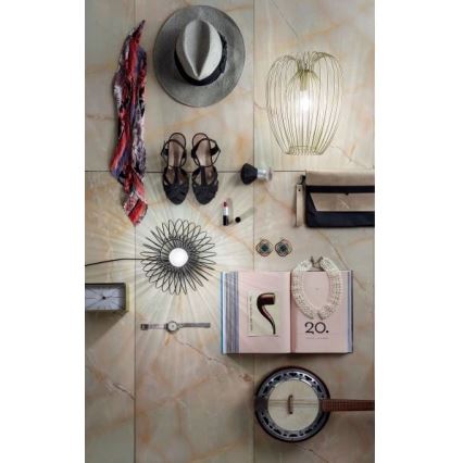 Fabas Luce 3677-45-225 - Candelabro suspenso CAMP 1xE27/40W/230V dourado