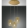 Fabas Luce 3677-47-225 - Candelabro suspenso CAMP 3xE27/40W/230V dourado