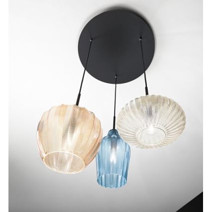 Fabas Luce 3725-47-363 - Candelabro suspenso OLBIA 3xE27/40W/230V