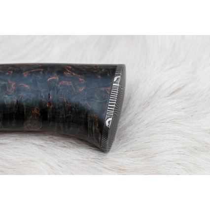 Faca de caça em damasco 13,8 cm Bétula/osso de camelo