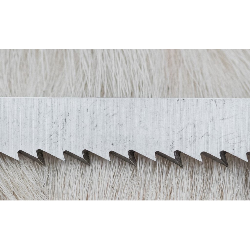 Faca de caça em damasco com mini-serra 11 cm chifre de veado