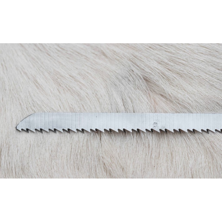 Faca de caça em Damasco com mini-serra 12 cm chifre de veado