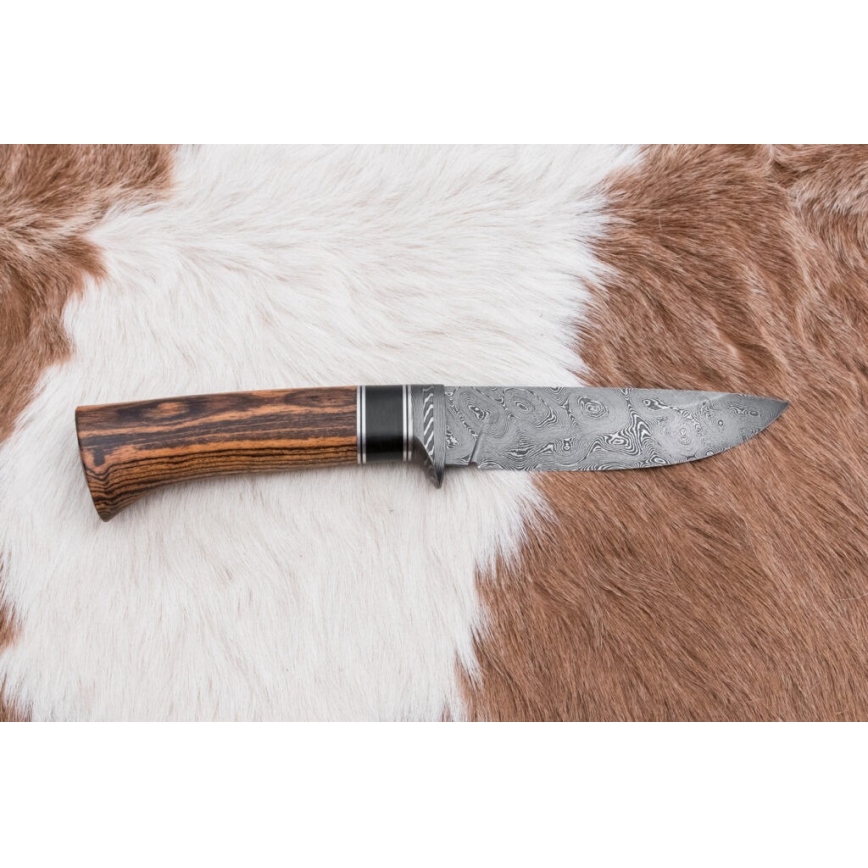 Faca de Damasco exclusiva 12 cm bocote/ébano