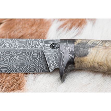 Faca de Damasco exclusiva 13 cm castanheiro