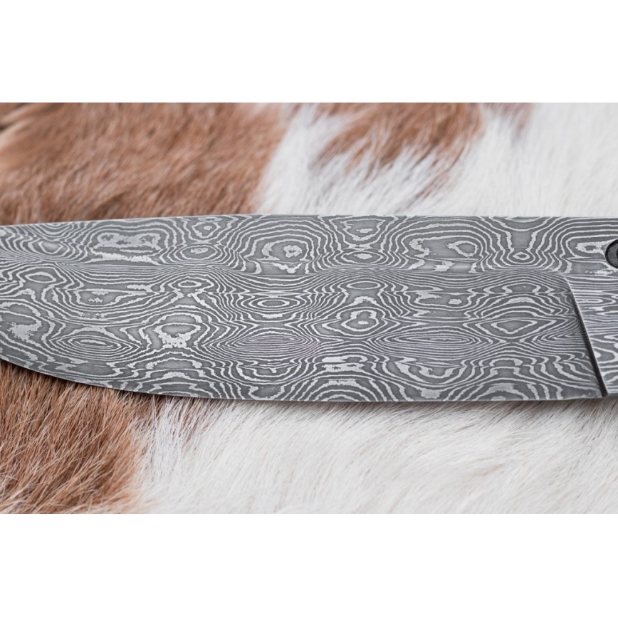 Faca de Damasco exclusiva 13 cm castanheiro