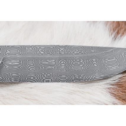 Faca de Damasco exclusiva 13 cm castanheiro