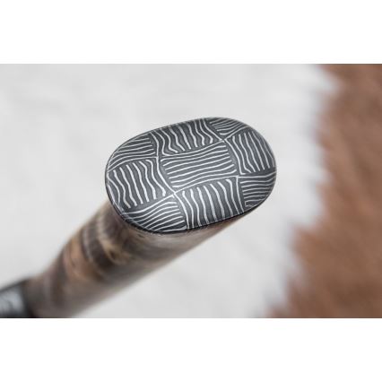 Faca de Damasco exclusiva 13 cm castanheiro