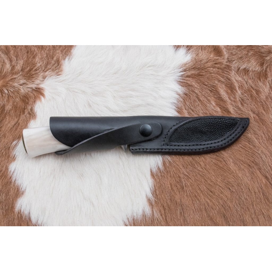 Faca de Damasco exclusiva 13 cm serpentinito/chifre de rena