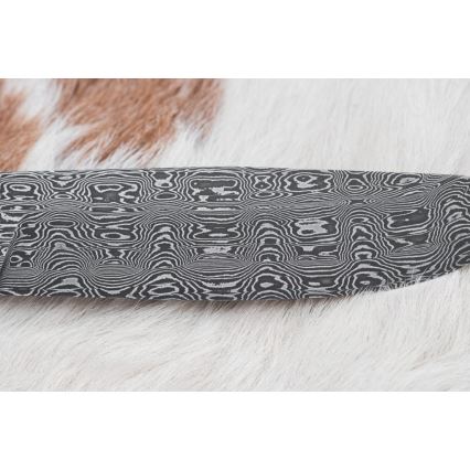 Faca de Damasco exclusiva 14,4 cm árvore de castanheiro/dente de mamute