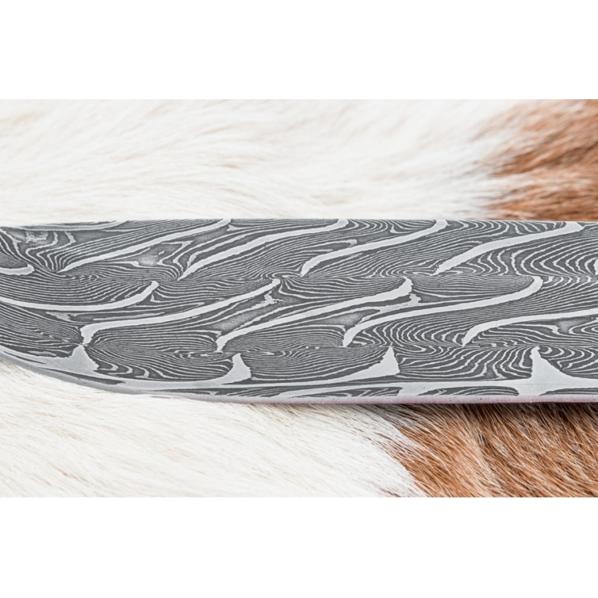 Faca de Damasco exclusiva 15 cm presa de mamute