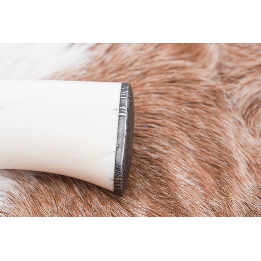 Faca de Damasco exclusiva 15 cm presa de mamute