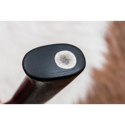 Faca de Damasco exclusiva 8,6 cm carvalho/osso de camelo