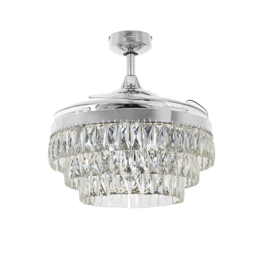 FANAWAY 212923 - Ventilador de teto LED VEIL 6xE14/4,5W/230V cromo brilhante + controlo remoto