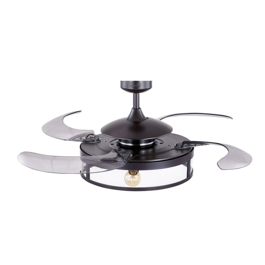 FANAWAY 212927 - Ventilador de tecto LED CLASSIC 3xE27/4W/230V preto Ø 112 cm + comando remoto