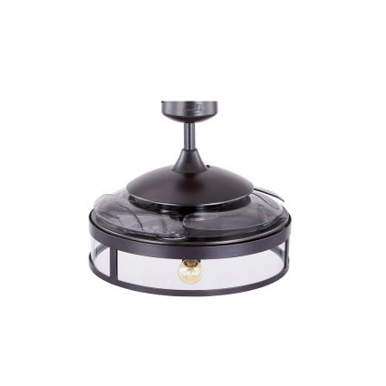 FANAWAY 212927 - Ventilador de teto LED CLASSIC 3xE27/4W/230V preto + comando à distância