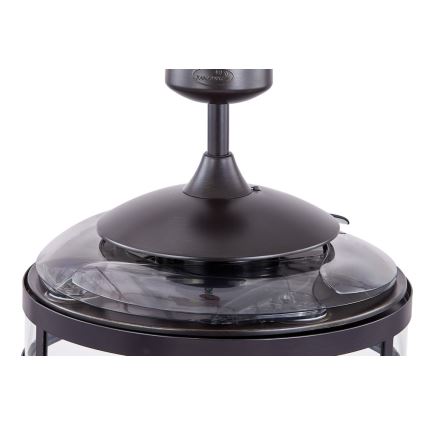 FANAWAY 212927 - Ventilador de teto LED CLASSIC 3xE27/4W/230V preto + comando à distância