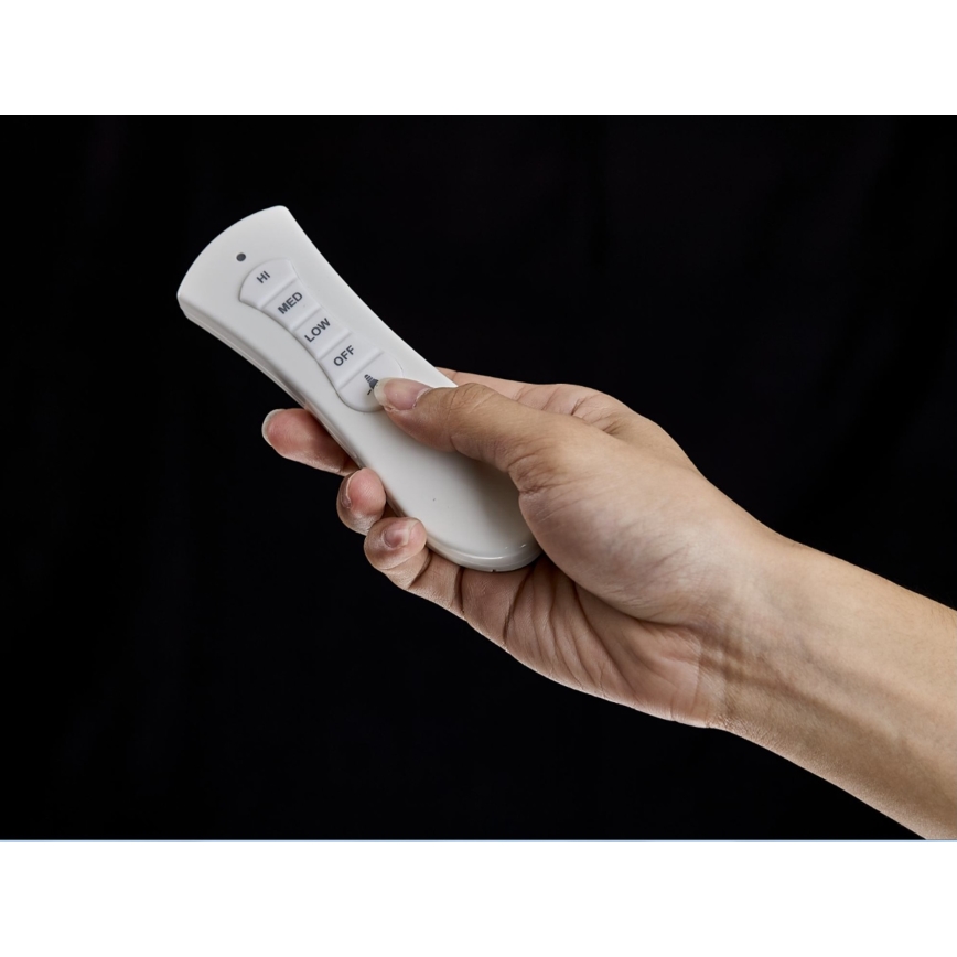 FANAWAY 212982 - Ventilador de teto EVORA 2xE27/20W/230V cromo brilhante + controlo remoto