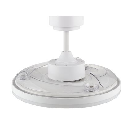 FANAWAY 21612949 - Ventilador de teto LED regulável STROLL LED/30W/230V 2700/3500/5000K diâmetro 106 cm branco/transparente + controlo remoto