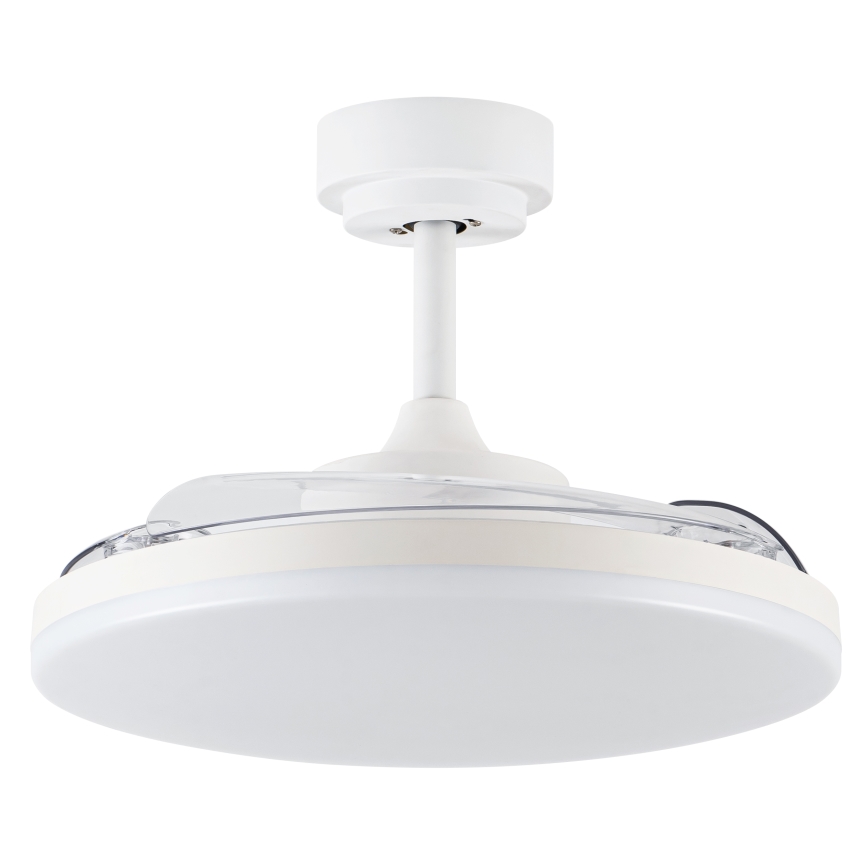 FANAWAY 21612949 - Ventilador de teto LED regulável STROLL LED/30W/230V 2700/3500/5000K diâmetro 106 cm branco/transparente + controlo remoto