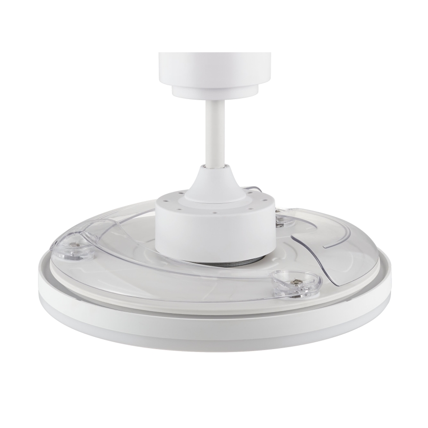 FANAWAY 21612949 - Ventilador de teto LED regulável STROLL LED/30W/230V 2700/3500/5000K diâmetro 106 cm branco/transparente + controlo remoto