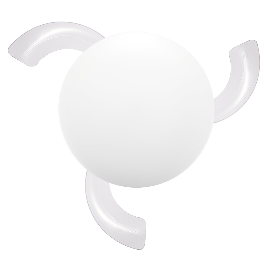 FANAWAY 21612949 - Ventilador de teto LED regulável STROLL LED/30W/230V 2700/3500/5000K diâmetro 106 cm branco/transparente + controlo remoto