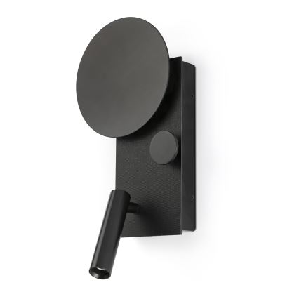 FARO 20058 - Candeeiro de parede LED regulável KLEE LED/10W/230V + LED/3W direito