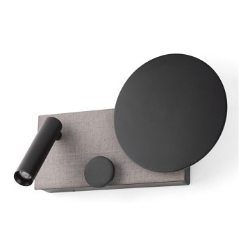 FARO 20065 - LED Candeeiro pequeno de parede com regulação KLEE LED/10W/230V + LED/3W direita