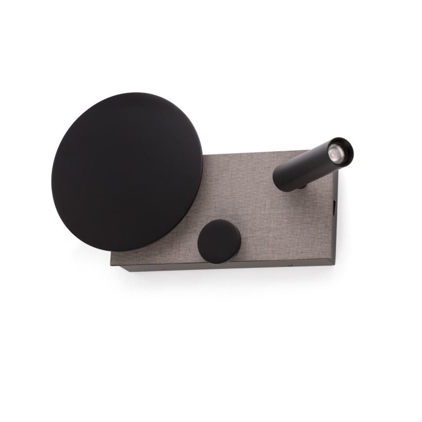 FARO 20066 - Candeeiro de parede pequeno LED regulável KLEE LED/10W/230V + LED/3W à esquerda