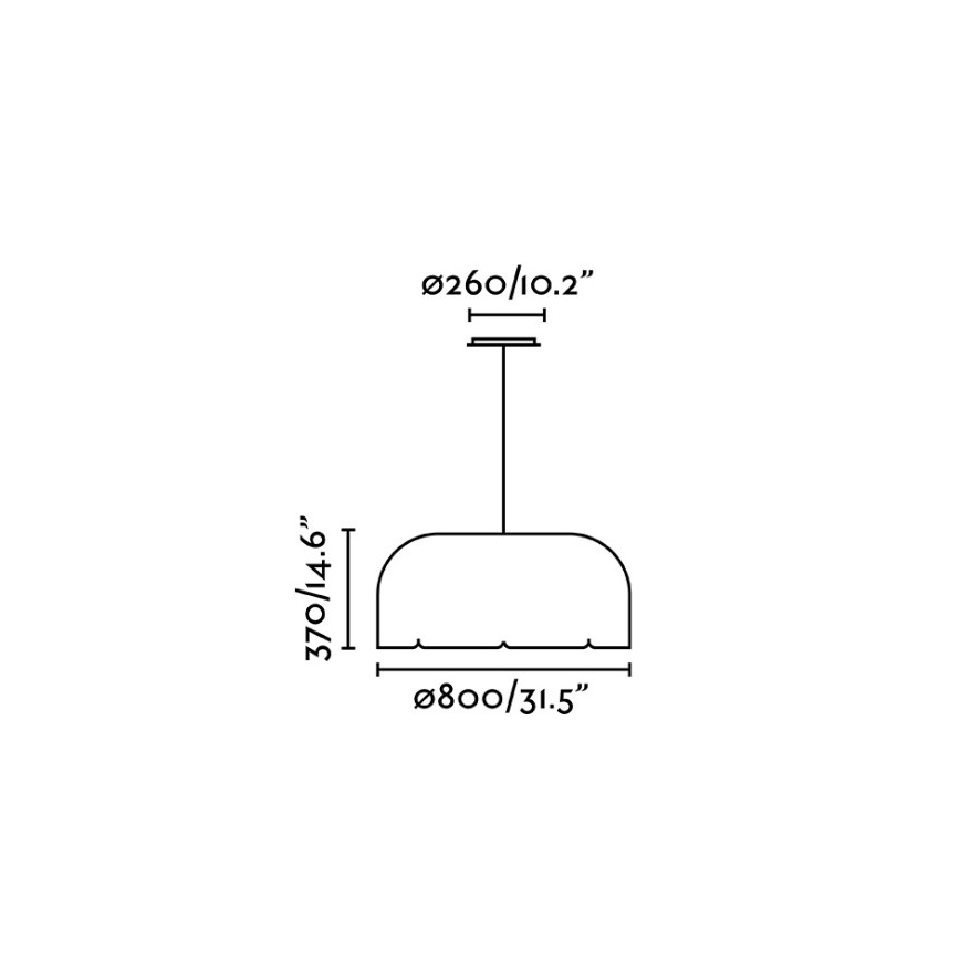 Faro 20104 - Lustre LED suspenso em cabo MUTE LED/24W/230V diâmetro 80 cm 4000K